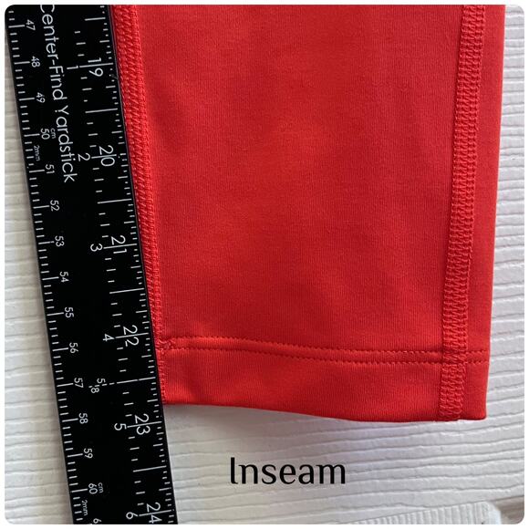 Girlfriend Collective Orange Leggings Size Small Gym Workout - Picture 7 of 9